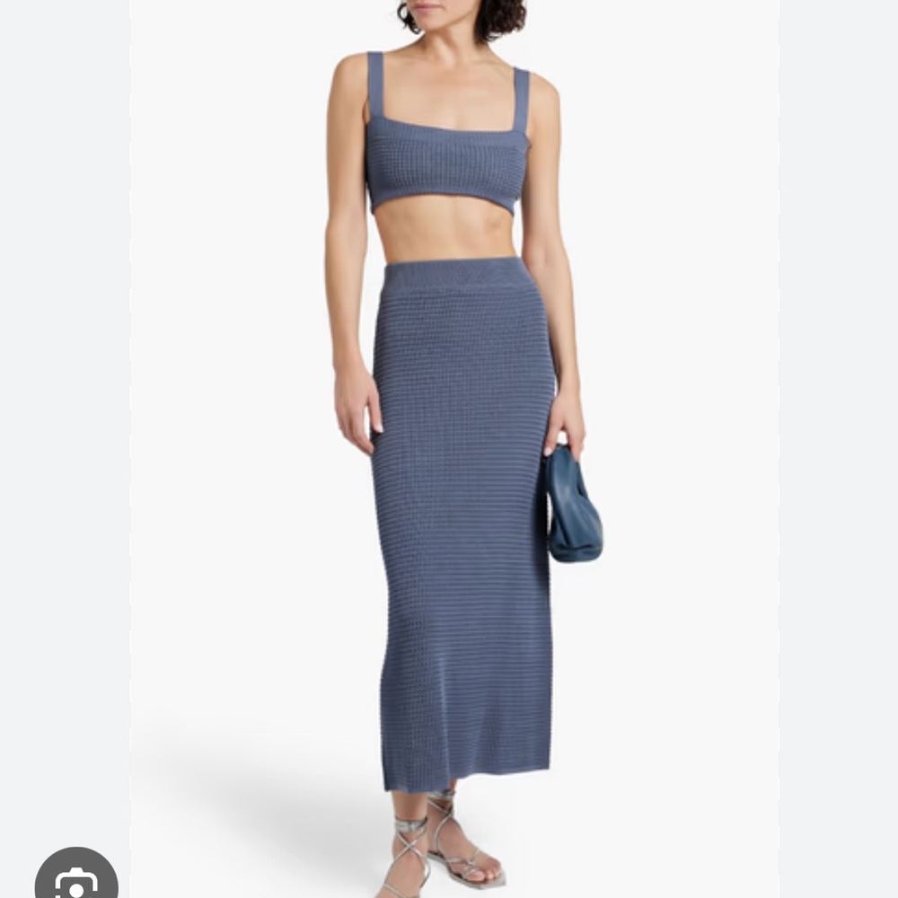 Loulou Studio Blue knit set - worn 3 times